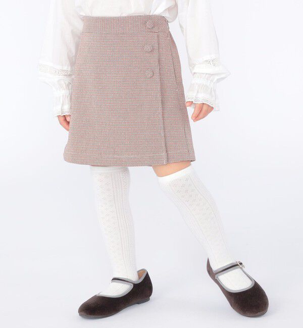 SHIPS KIDS「SHIPS KIDS:100～130cm / ラップ キュロット」|キュロット|