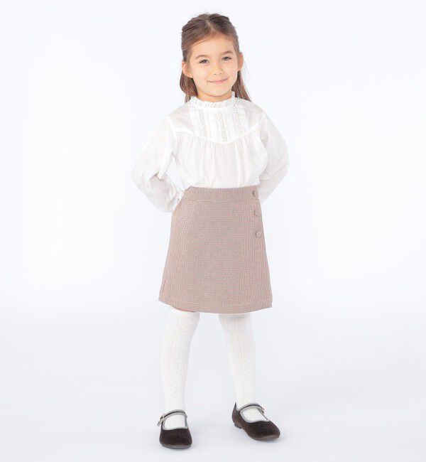 SHIPS KIDS「SHIPS KIDS:100～130cm / ラップ キュロット」|キュロット|
