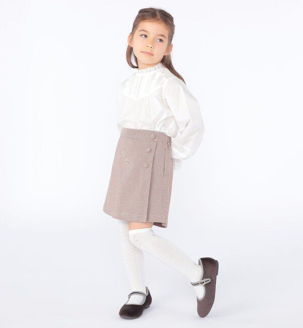 SHIPS KIDS「SHIPS KIDS:100～130cm / ラップ キュロット」|キュロット|