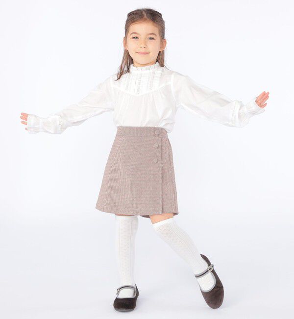 SHIPS KIDS「SHIPS KIDS:100～130cm / ラップ キュロット」|キュロット|