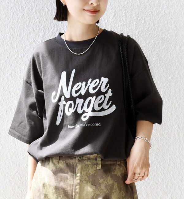 SHIPS for women「【SHIPS別注】81BRANCA:ロゴ 5分袖 TEE」|Tシャツ・カットソー|
