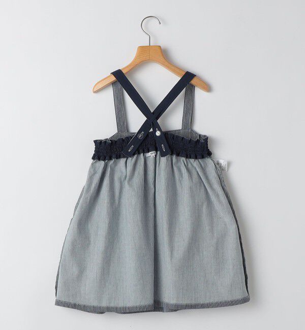 SHIPS KIDS「SHIPS KIDS:100～130cm/ライトデニム ジャンパースカート」|ジャンパースカート|