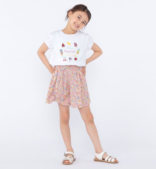 SHIPS KIDS「SHIPS KIDS:100～130cm / リバティ キュロット」|キュロット|