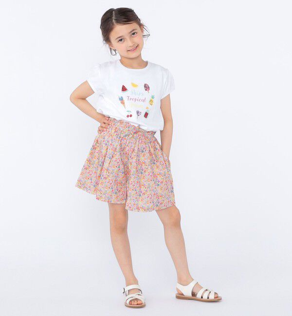 SHIPS KIDS「SHIPS KIDS:100～130cm / リバティ キュロット」|キュロット|