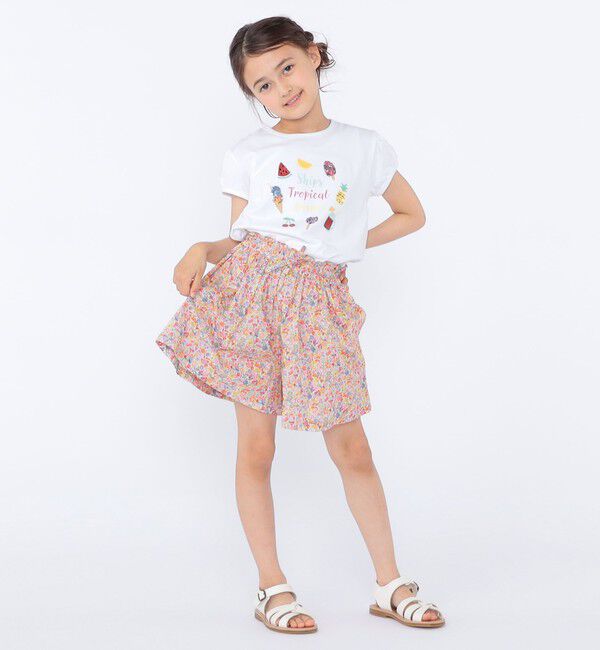 SHIPS KIDS「SHIPS KIDS:100～130cm / リバティ キュロット」|キュロット|