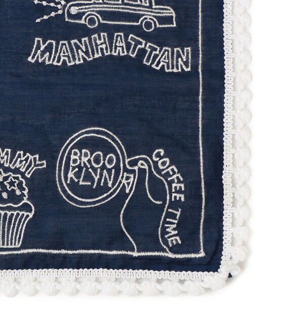 SHIPS for women「ANATHA: NEW YORK 刺繍 バンダナ スカーフ」|バンダナ・スカーフ|
