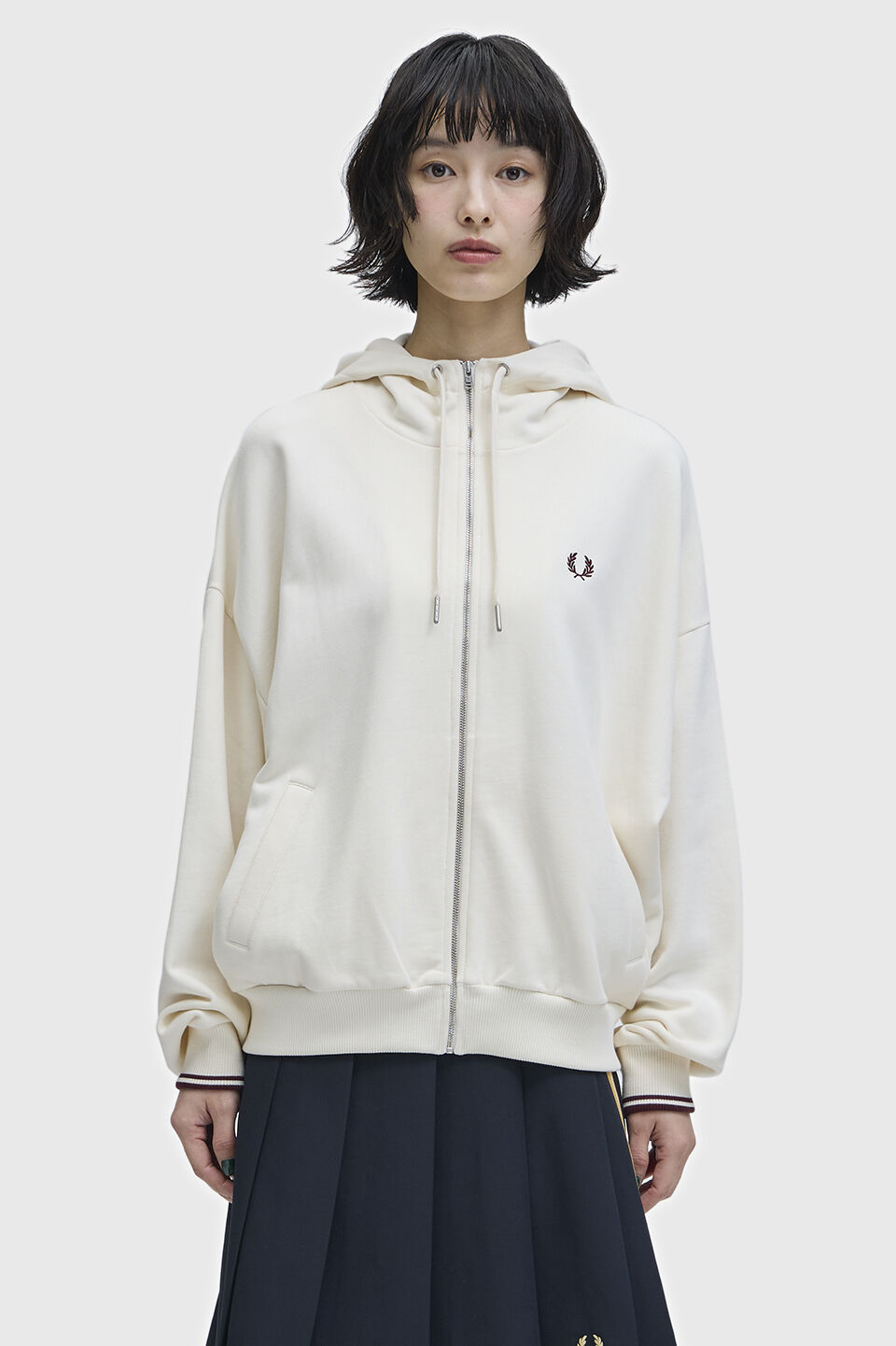 FRED PERRY 「FRED PERRY／Tipped Hooded Sweatshirt／ティップラインフードスウェットシャツ」|パーカー|