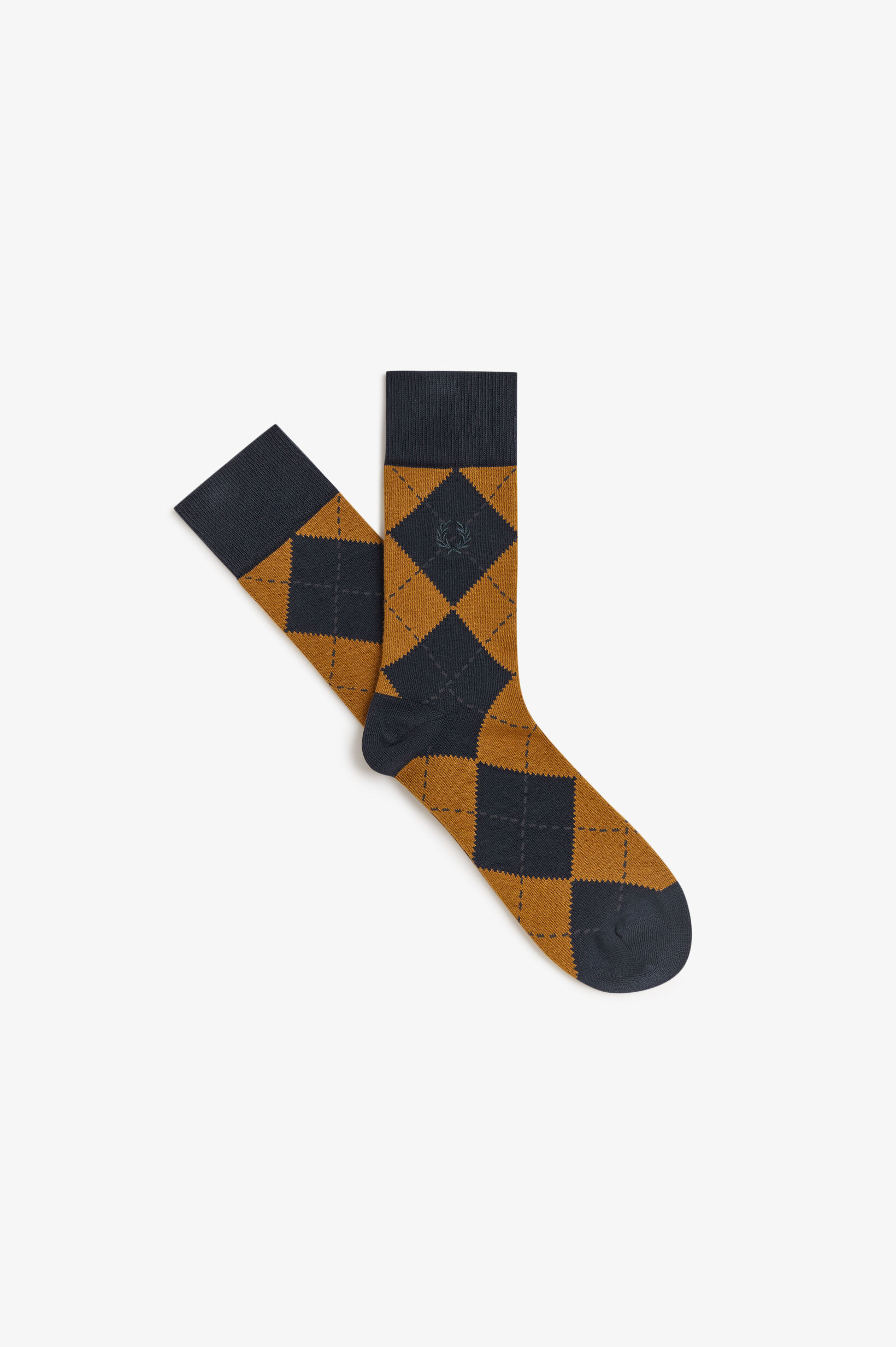 FRED PERRY 「Argyle Jacquard Socks／アーガイルジャガードソックス」|ソックス|NAVY