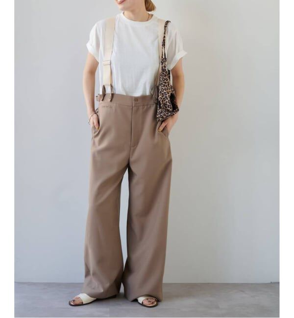 OUTDOOR PRODUCTS Usual Things「追加 TEE&times;サスペンダーパンツ2点SET 一部店舗+WEB限定」|スラックス|