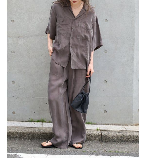 OUTDOOR PRODUCTS Usual Things「追加 キュプラステッチワークドロストパンツ」|スラックス|