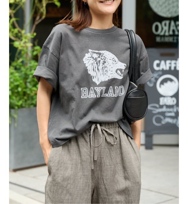 OUTDOOR PRODUCTS Usual Things「追加4 ピグメントカットオフZOO TEE」|Tシャツ・カットソー|グレーA