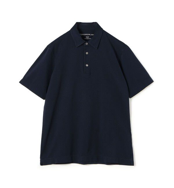 TOMORROWLAND MENS「ギザコットン メッシュポロシャツ」|ポロシャツ|69 ネイビー