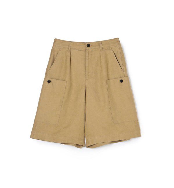 GALERIE VIE「ラミーツイル ワンタックハーフパンツ」|その他|45 キャメル