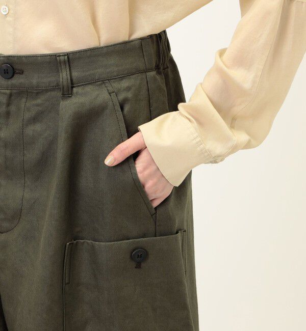 GALERIE VIE「ラミーツイル ワンタックハーフパンツ」|その他|
