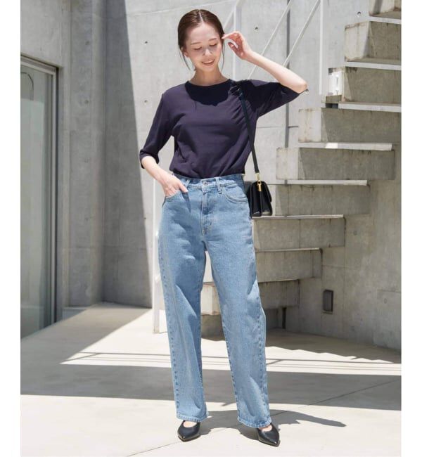SLOBE IENA「《4サイズ展開/追加8》LE DENIM ストレートデニムパンツ」|デニム|