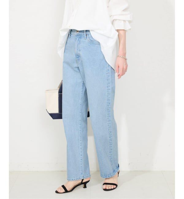 SLOBE IENA「《4サイズ展開/追加8》LE DENIM ストレートデニムパンツ」|デニム|