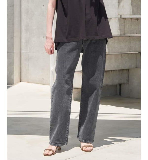SLOBE IENA「《4サイズ展開/追加8》LE DENIM ストレートデニムパンツ」|デニム|