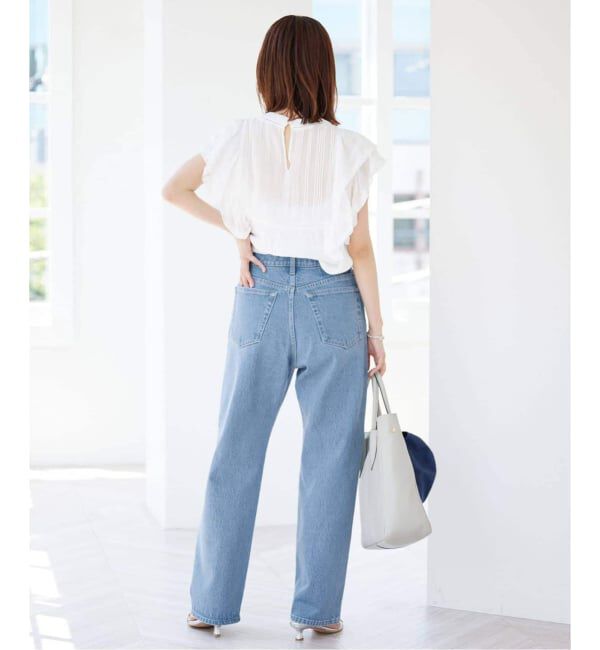 SLOBE IENA「《4サイズ展開/追加8》LE DENIM ストレートデニムパンツ」|デニム|