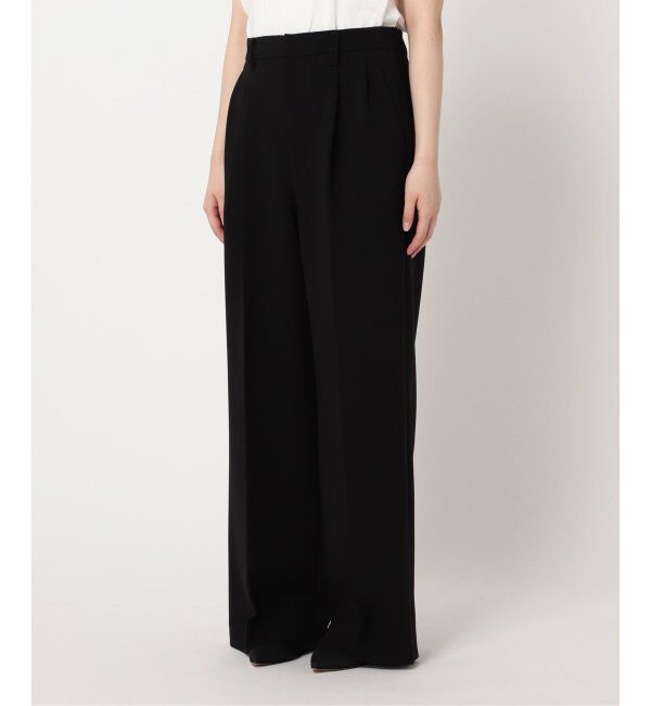 Spick and Span「≪追加≫ダブルクロスツータックパンツ」|スラックス|