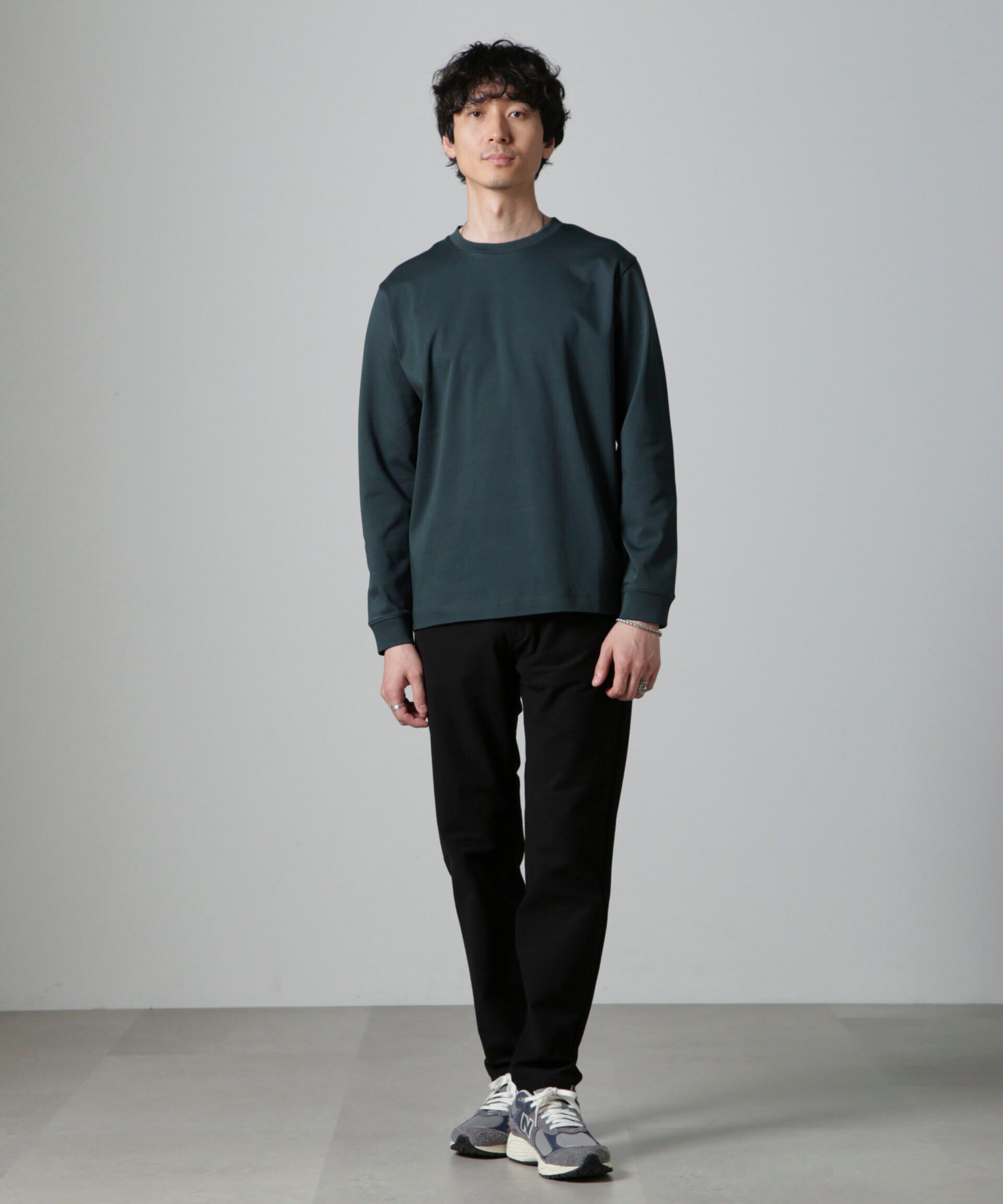 NANO universe「アンチスメルクルーネックTシャツ 長袖」|Tシャツ・カットソー|