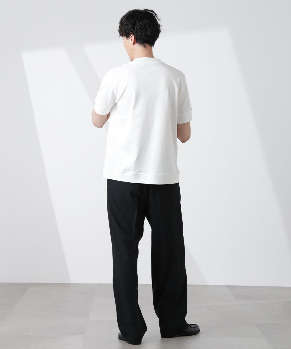 NANO universe「[FORMAL JERSEY]モックネックカットソー半袖」|Tシャツ・カットソー|