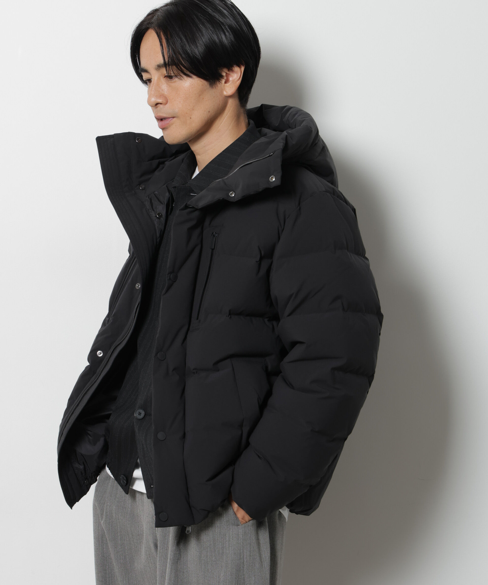 NANO universe「「西川ダウン(R)」SOLOTEXショートダウン」|ダウン|