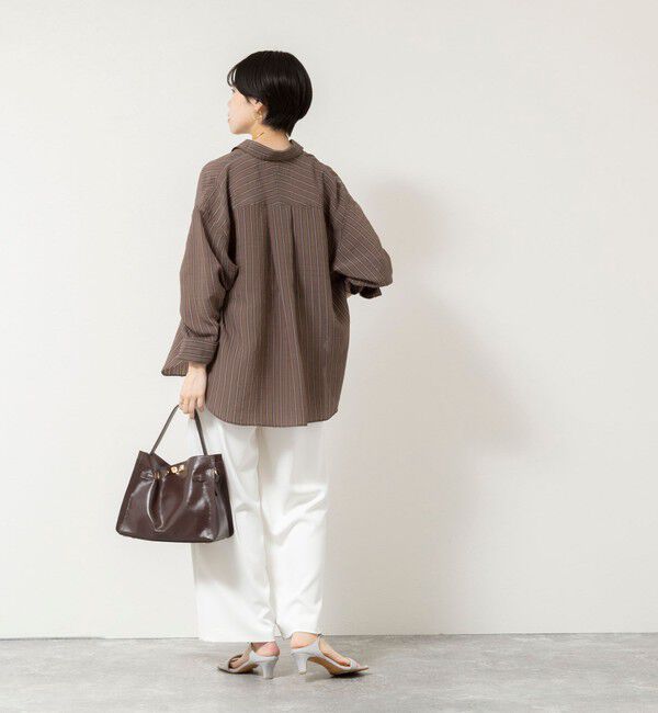 NOLLEY'S sophi「ウォッシャブルMARSALAダブルストライプシャツ」|シャツ・ブラウス|