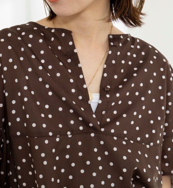 Rie Miller「《接触冷感》ウォッシャブルキャップスリーブプルオーバー」|シャツ・ブラウス|