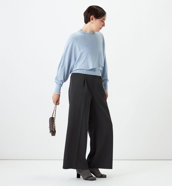 NOLLEY'S sophi「ノースリーブハイネック＋ポンチョセット」|ニット・セーター|