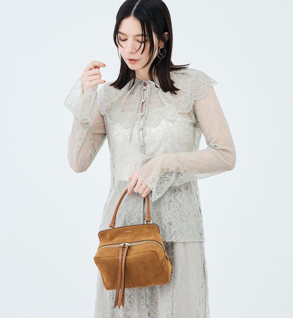 NOLLEY'S sophi「《セットアップ対応》ウォッシャブルラッセルレース付け襟ブラウス」|シャツ・ブラウス|