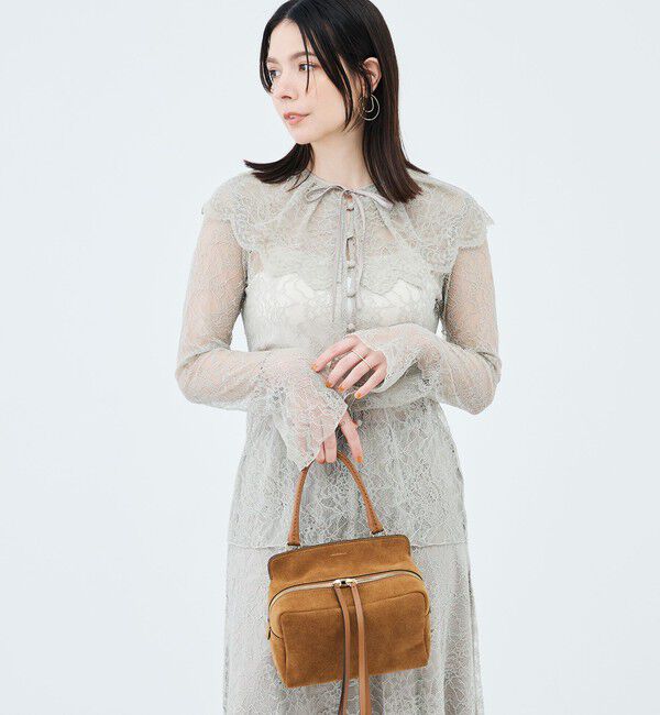 NOLLEY'S sophi「《セットアップ対応》ウォッシャブルラッセルレース付け襟ブラウス」|シャツ・ブラウス|