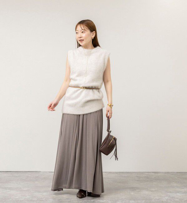NOLLEY'S sophi「【WEB限定】《セットアップ対応》ウォッシャブルフィブリルテレコフレアーマキシスカート」|スカート|