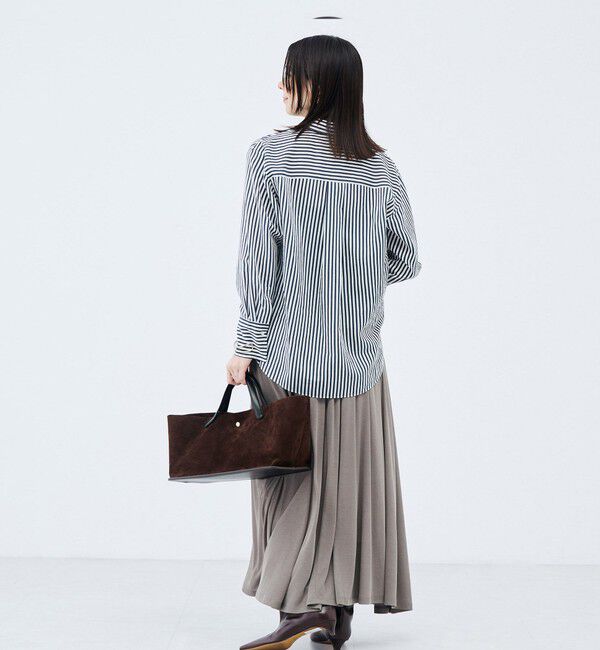 NOLLEY'S sophi「【WEB限定】《セットアップ対応》ウォッシャブルフィブリルテレコフレアーマキシスカート」|スカート|