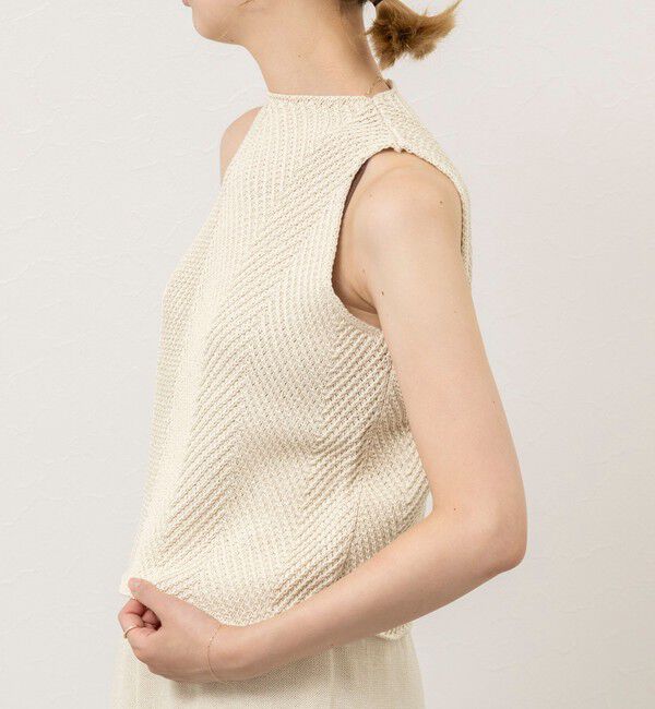 NOLLEY'S sophi「《セットアップ対応》【WALANCE/ワランス】paper knit sleeveless top」|ニット・セーター|