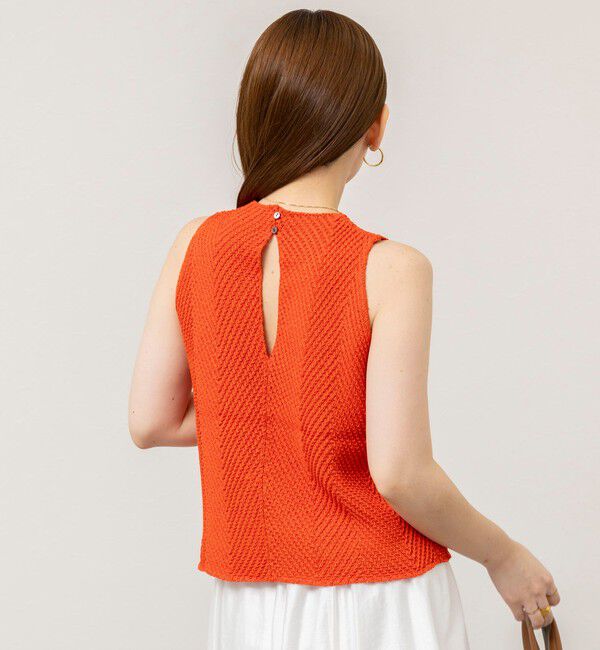 NOLLEY'S sophi「《セットアップ対応》【WALANCE/ワランス】paper knit sleeveless top」|ニット・セーター|