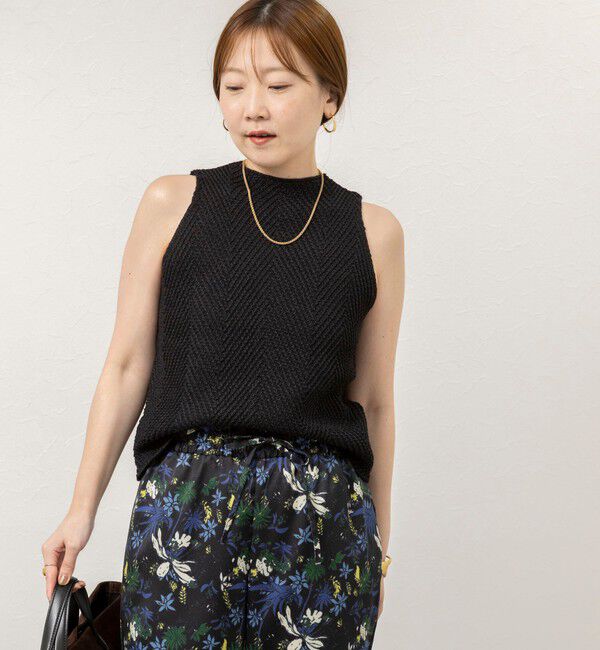 NOLLEY'S sophi「《セットアップ対応》【WALANCE/ワランス】paper knit sleeveless top」|ニット・セーター|