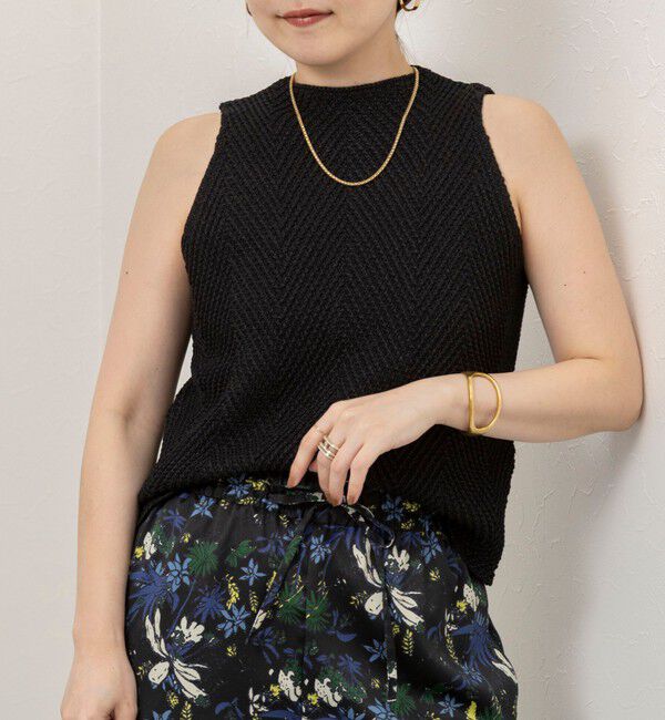 NOLLEY'S sophi「《セットアップ対応》【WALANCE/ワランス】paper knit sleeveless top」|ニット・セーター|
