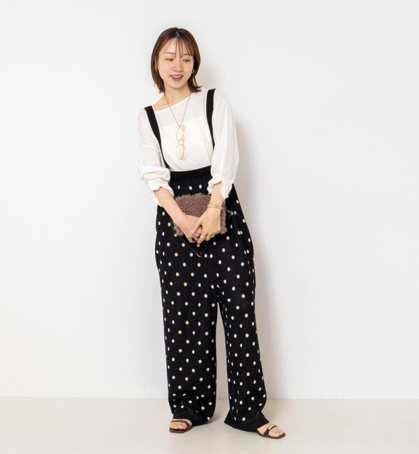 Rie Miller「《UVカット/接触冷感/防シワ》ウォッシャブルツイストスリーブプルオーバー」|Tシャツ・カットソー|