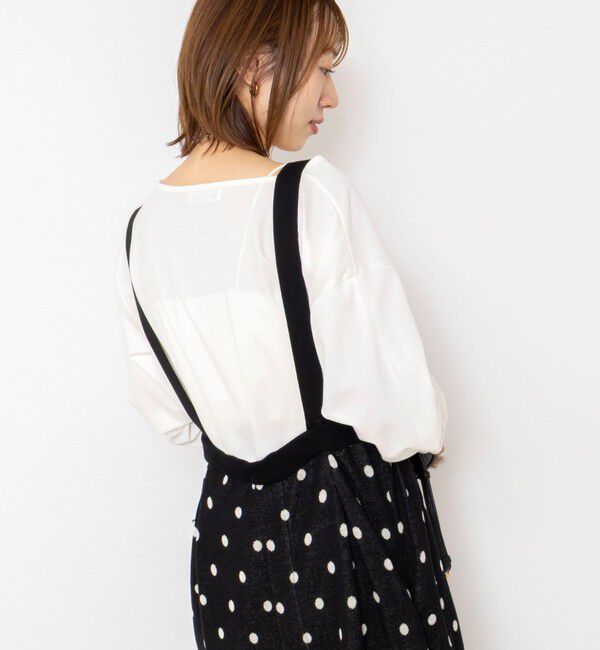 Rie Miller「《UVカット/接触冷感/防シワ》ウォッシャブルツイストスリーブプルオーバー」|Tシャツ・カットソー|
