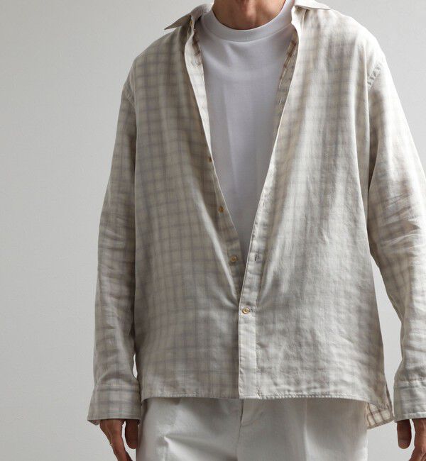 NOLLEY'S goodman「ダブルガーゼ レギュラーカラーオーバーシャツ 26AW」|シャツ・ブラウス|
