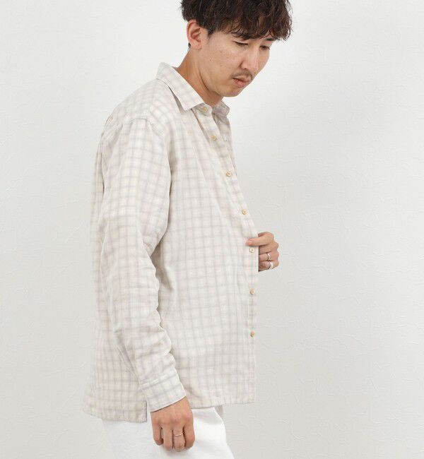 NOLLEY'S goodman「ダブルガーゼ レギュラーカラーオーバーシャツ 26AW」|シャツ・ブラウス|