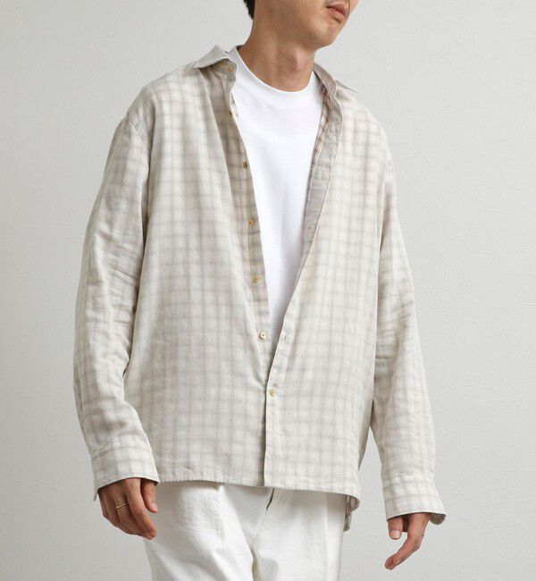 NOLLEY'S goodman「ダブルガーゼ レギュラーカラーオーバーシャツ 26AW」|シャツ・ブラウス|