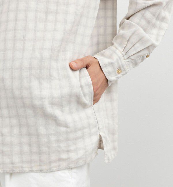 NOLLEY'S goodman「ダブルガーゼ レギュラーカラーオーバーシャツ 26AW」|シャツ・ブラウス|