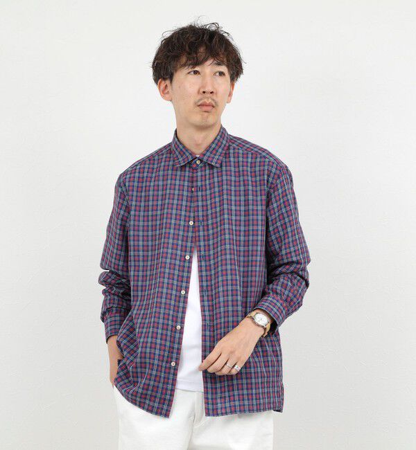 NOLLEY'S goodman「ダブルガーゼ レギュラーカラーオーバーシャツ 26AW」|シャツ・ブラウス|