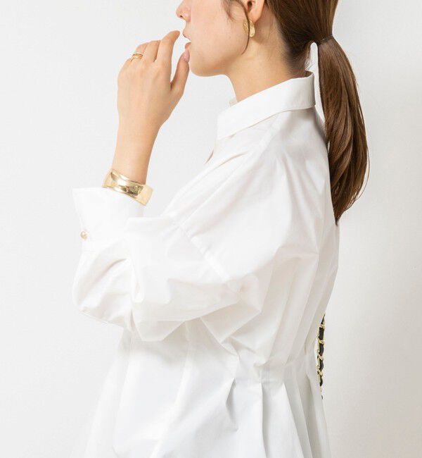 NOLLEY'S「【WEB＆一部店舗限定カラー】【GOODS BUYER 石田別注カラー】ストレッチタフタスキッパータックシャツ」|シャツ・ブラウス|