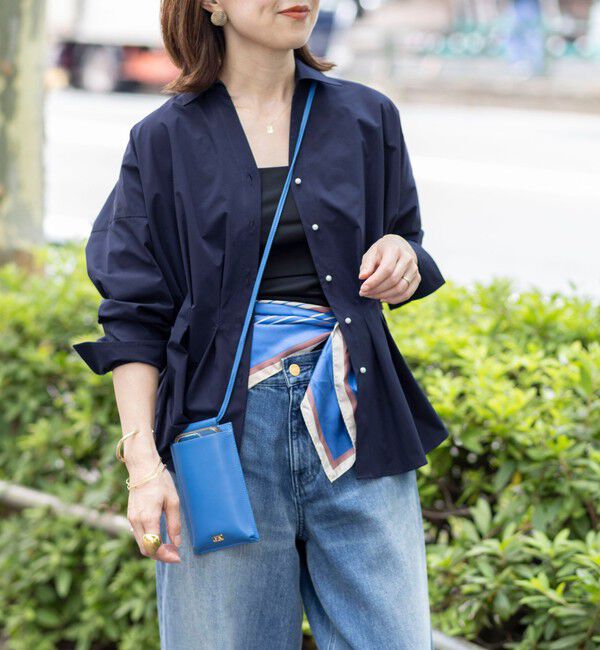 NOLLEY'S「【WEB＆一部店舗限定カラー】【GOODS BUYER 石田別注カラー】ストレッチタフタスキッパータックシャツ」|シャツ・ブラウス|