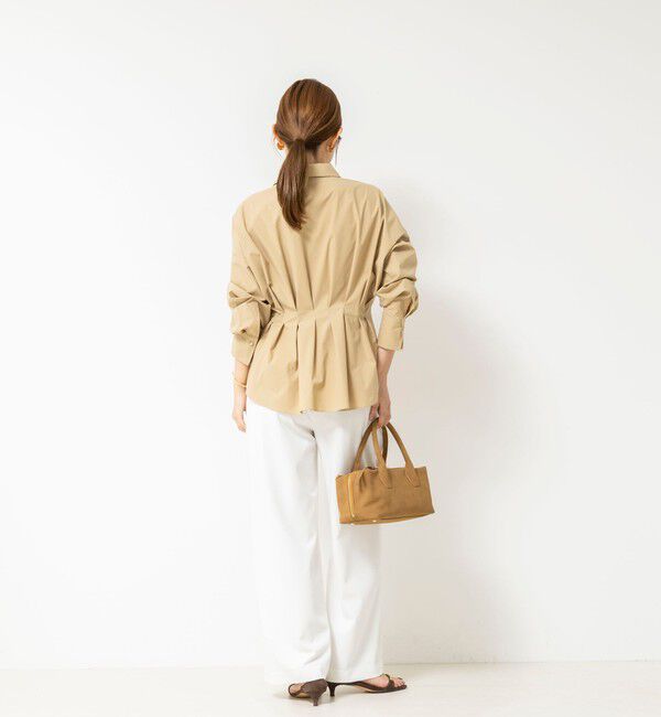 NOLLEY'S「【WEB＆一部店舗限定カラー】【GOODS BUYER 石田別注カラー】ストレッチタフタスキッパータックシャツ」|シャツ・ブラウス|