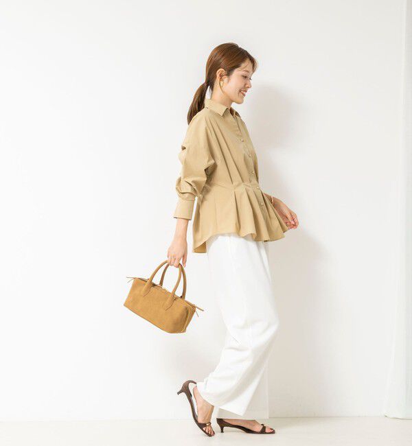 NOLLEY'S「【WEB＆一部店舗限定カラー】【GOODS BUYER 石田別注カラー】ストレッチタフタスキッパータックシャツ」|シャツ・ブラウス|