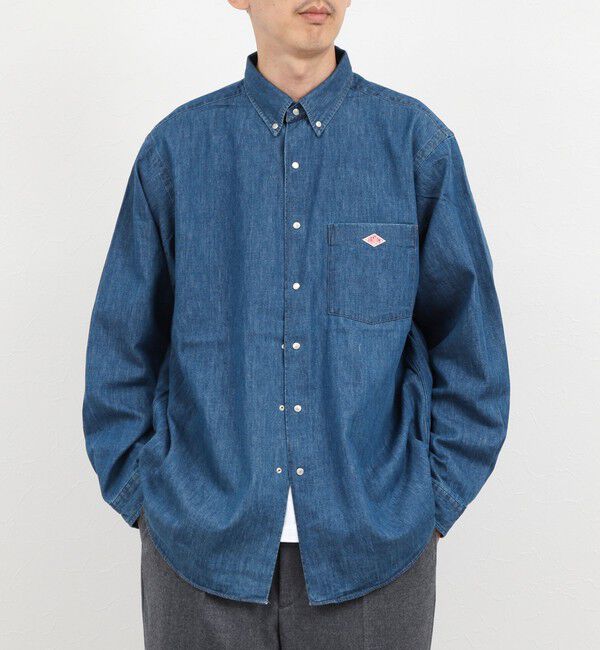 NOLLEY'S goodman「【DANTON/ダントン】DOT BUTTON B.D. SHIRT（DT-B0293 DUG）」|シャツ・ブラウス|