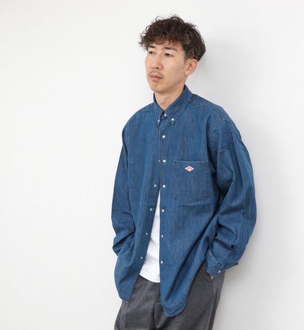 NOLLEY'S goodman「【DANTON/ダントン】DOT BUTTON B.D. SHIRT（DT-B0293 DUG）」|シャツ・ブラウス|